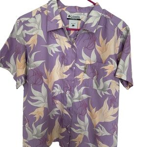 Columbia Purple Floral Shirt